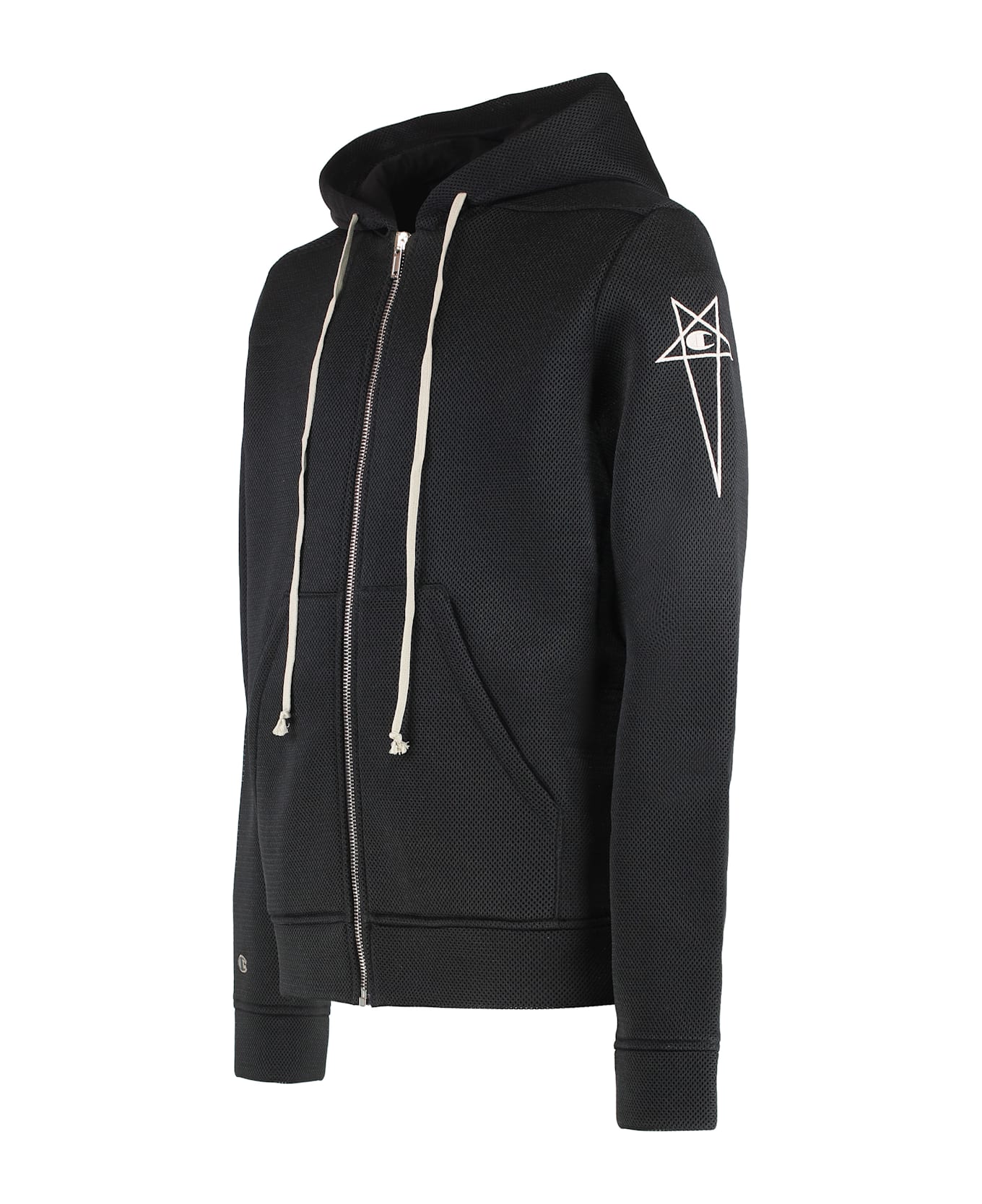 Rick Owens X Champion - Jason's Full Zip Hoodie - black