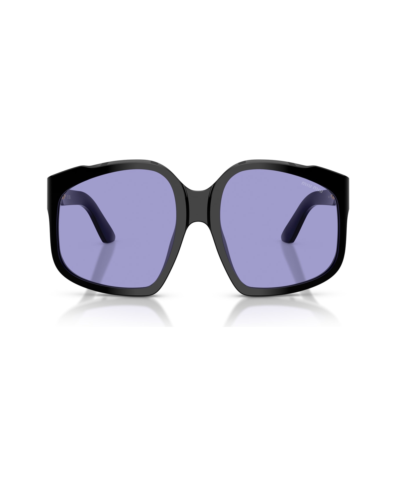 Miu Miu 0mu A07s Ombre 16k01o Nero Sunglasses - Nero