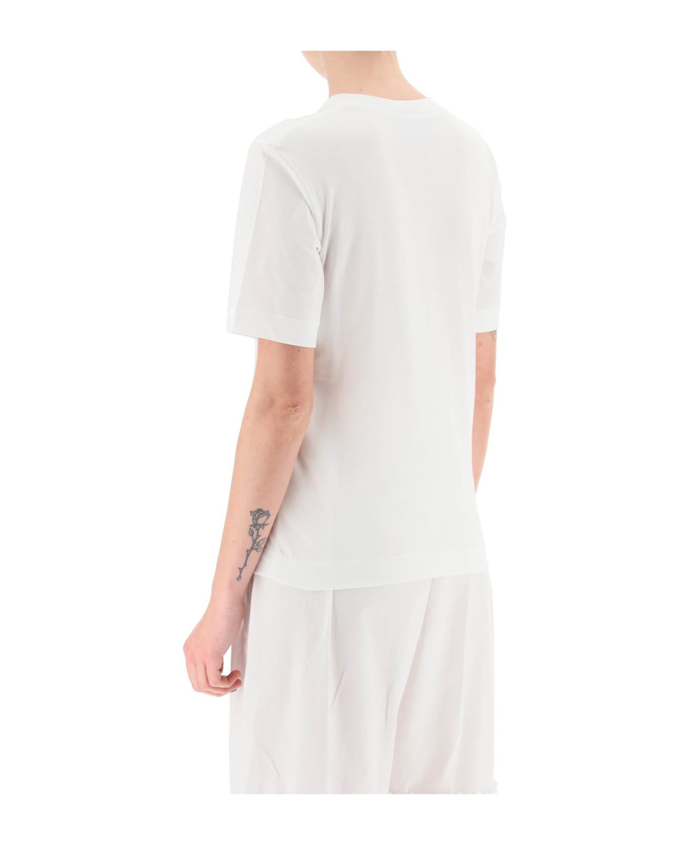 Simone Rocha T-shirt With Heart-shaped Cut-out - WHITE (White)