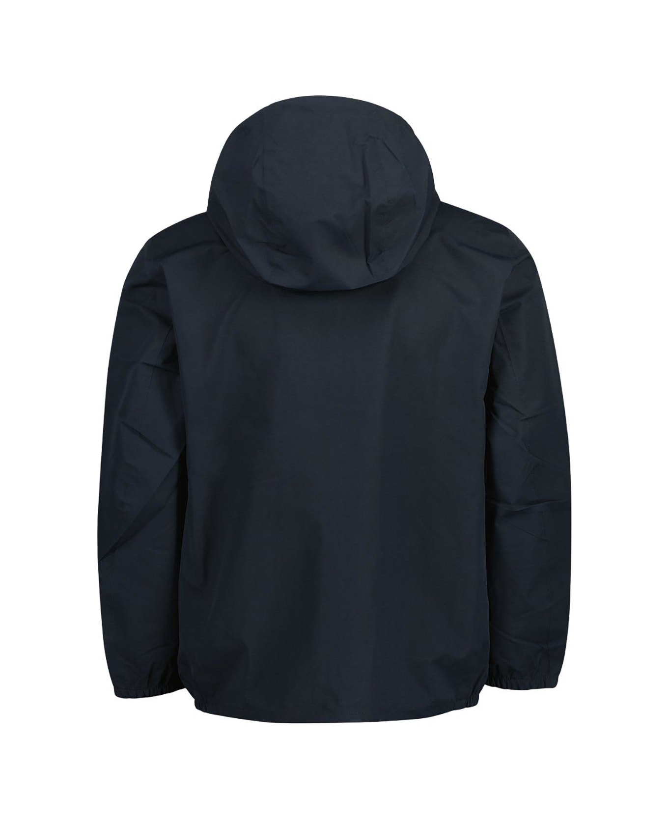 Woolrich Logo-patch Hooded Zipped Jacket - NAVY