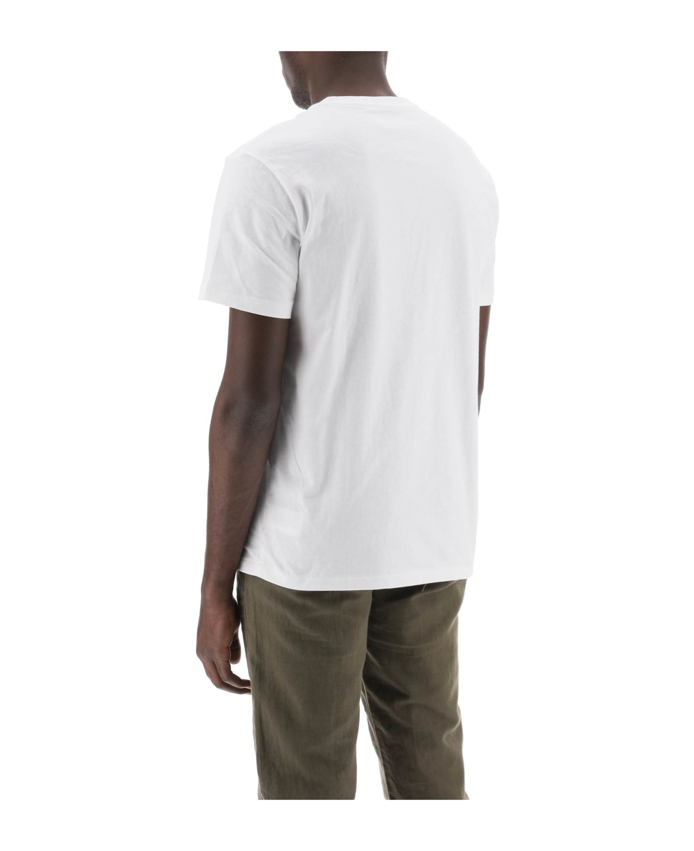 Polo Ralph Lauren Custom Fit T-shirt With Logo Embroidery - White