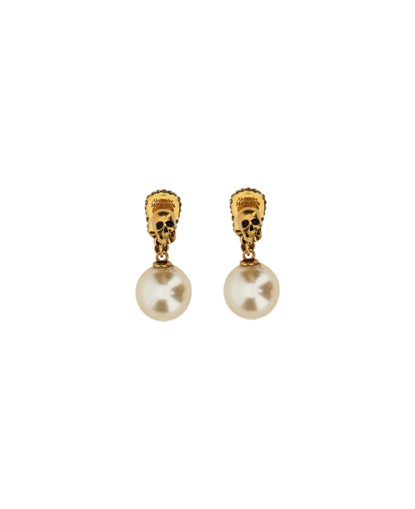 Alexander McQueen Skull Earrings - GOLD