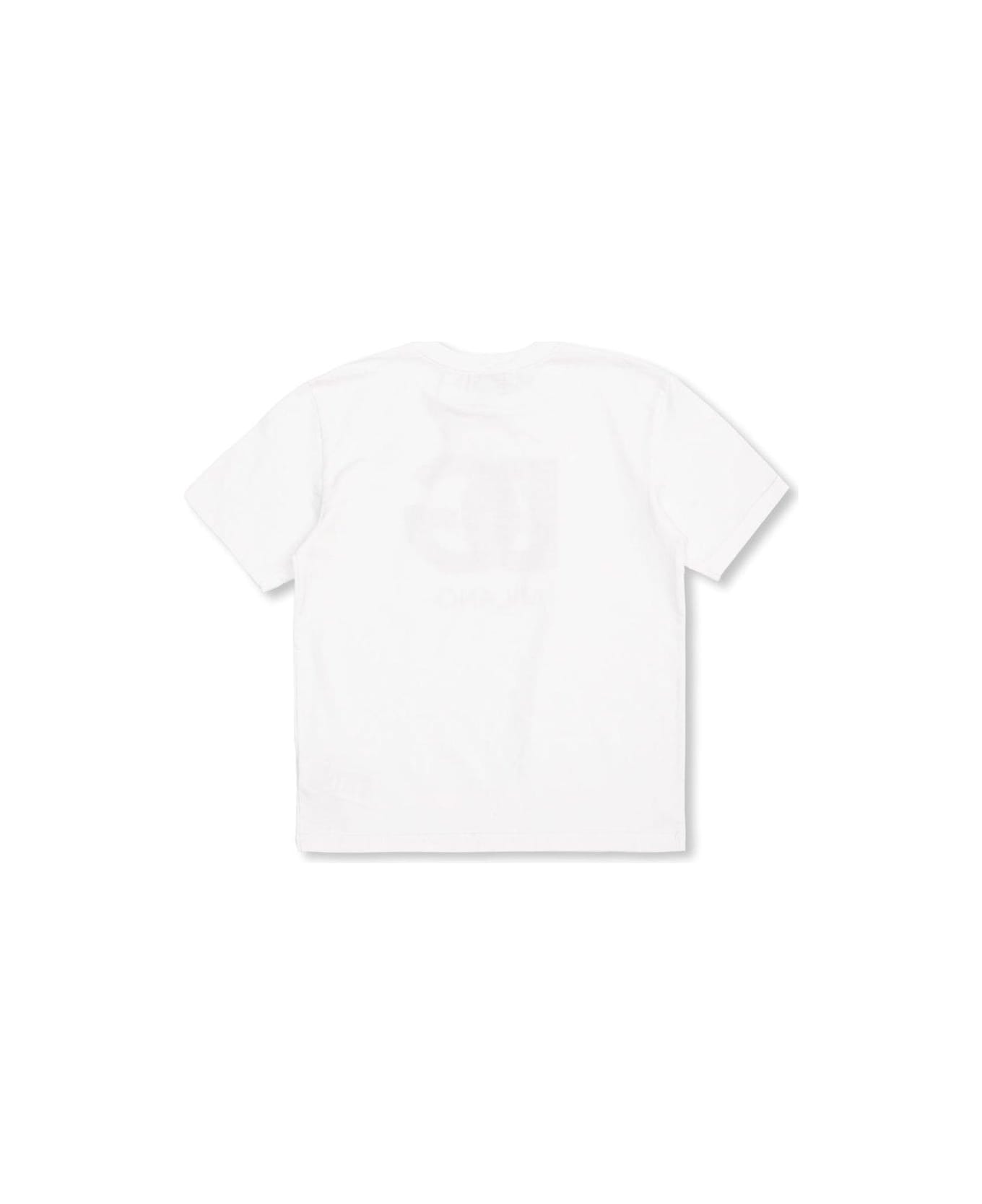 Dolce & Gabbana Dg Logo Printed Crewneck T-shirt - White