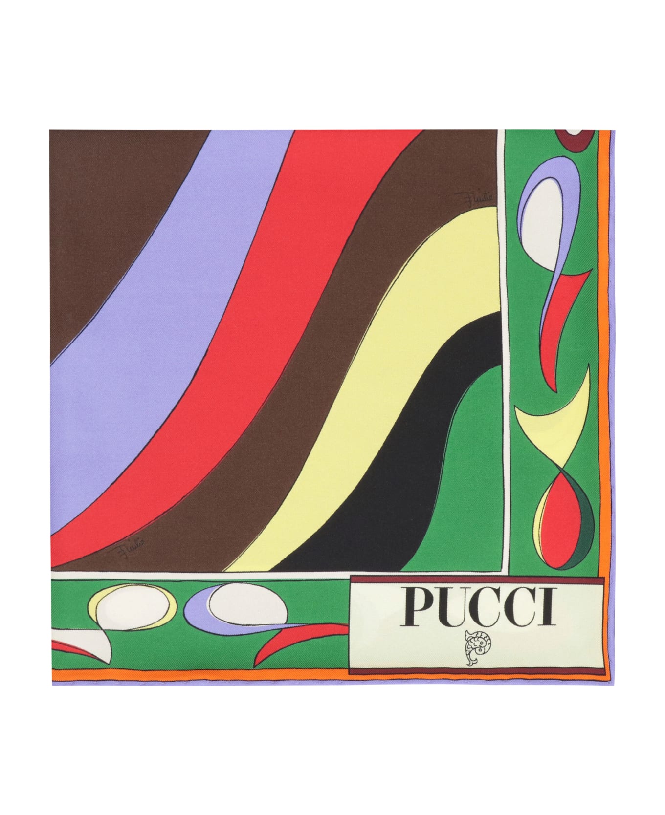 Pucci Printed Silk Scarf - Multicolor