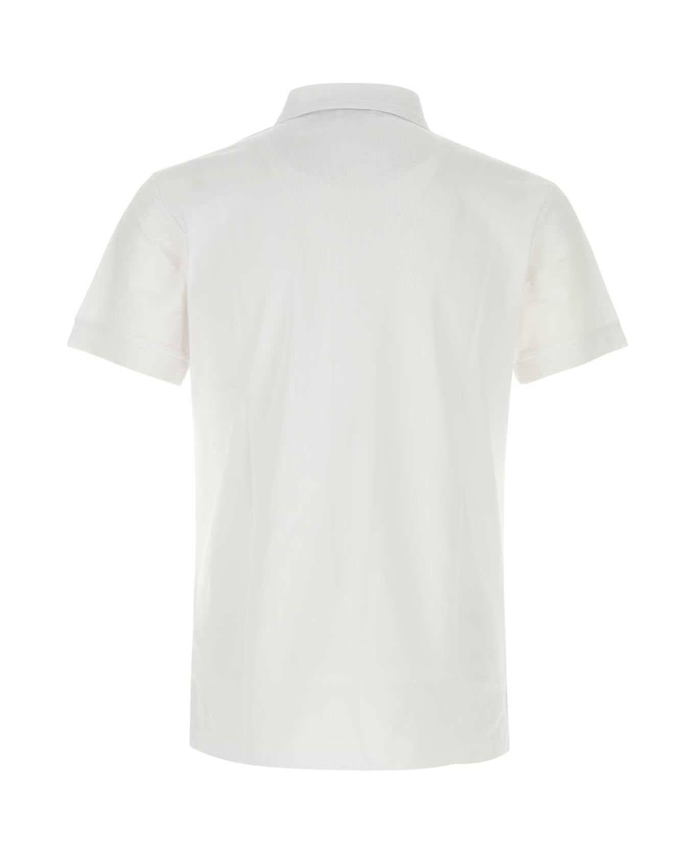 Burberry White Piquet Polo Shirt - A1464