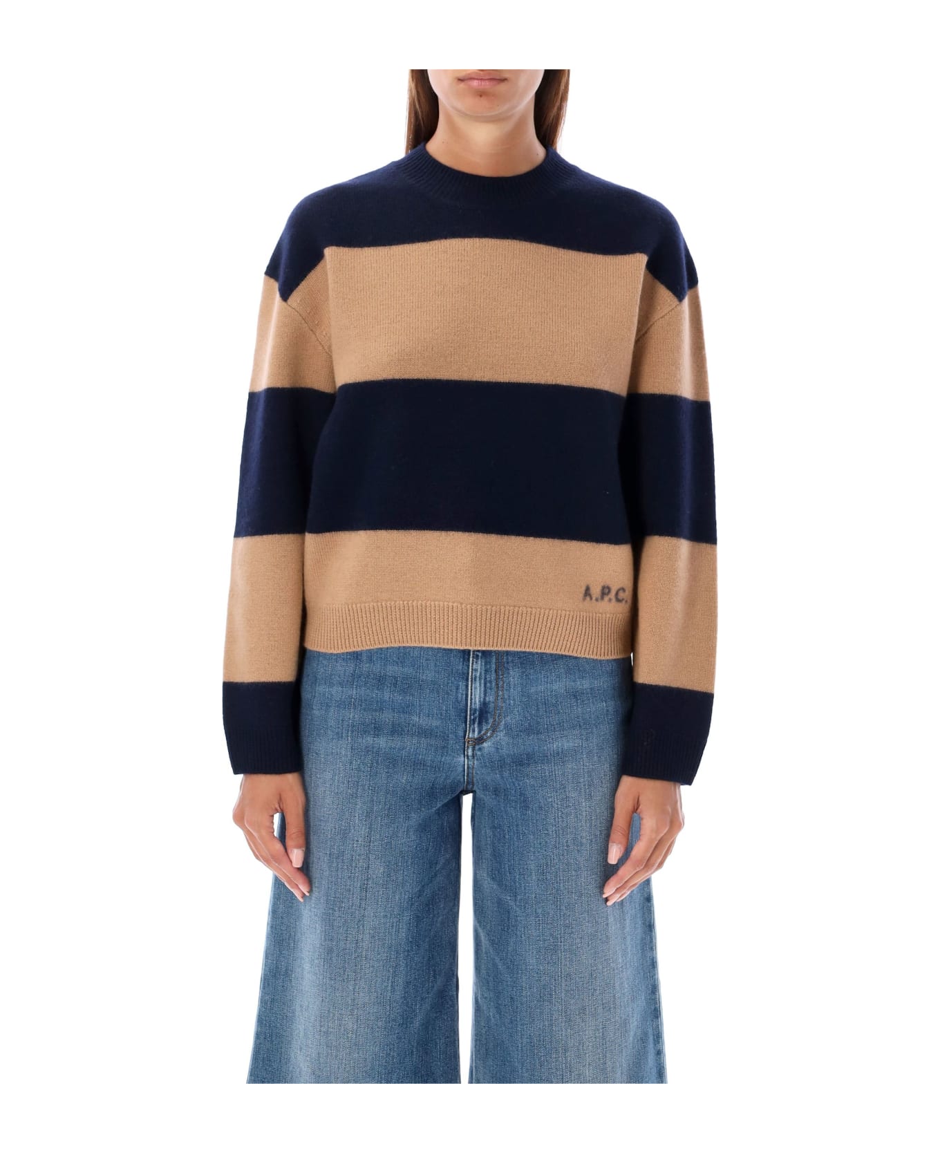 A.P.C. Penny Knit - NAVY BEIGE