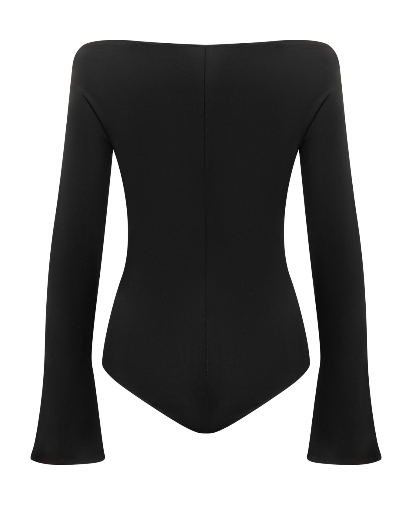 Courrèges Crepe Jersey Bodysuit - BLACK