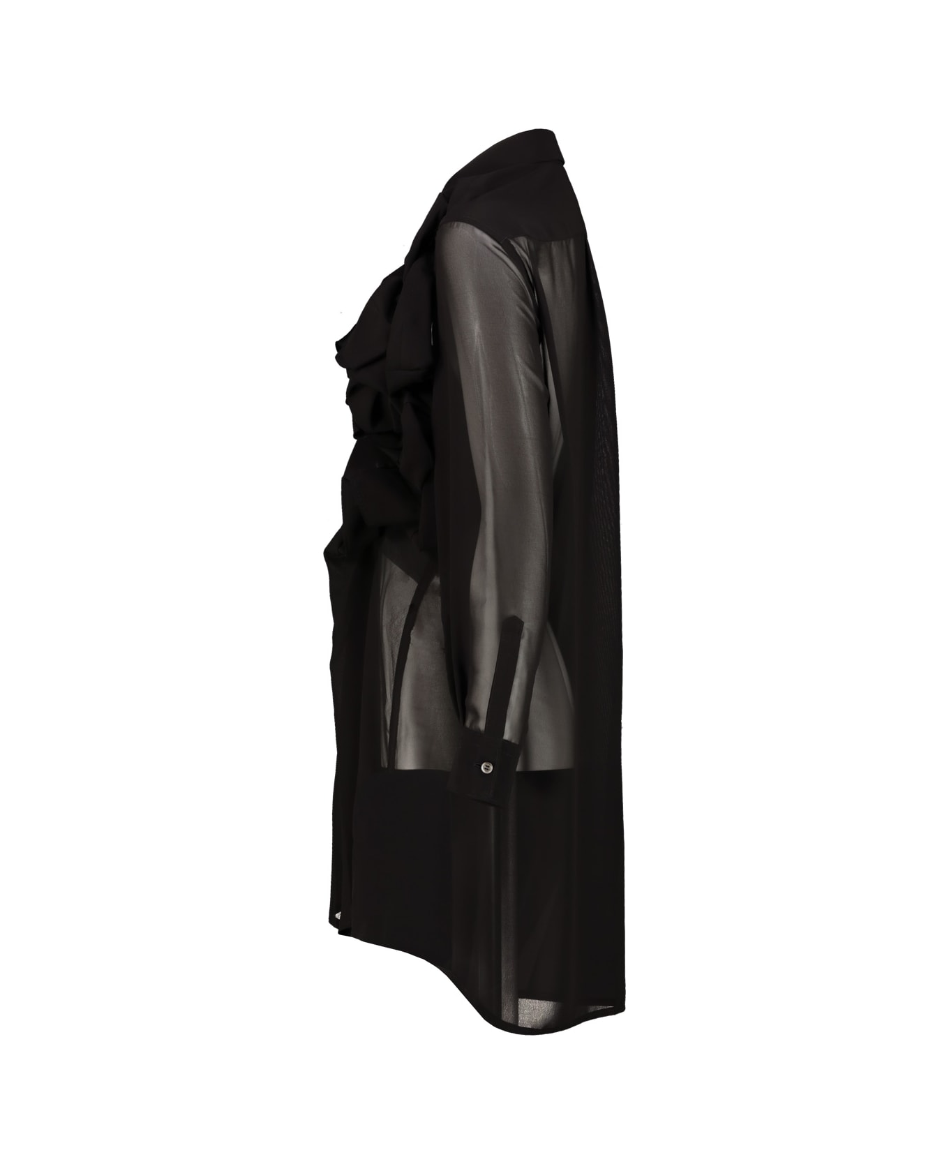 Comme des Garçons Shirt With Frontal Detail - Black