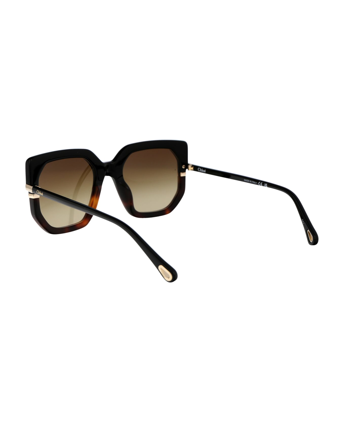 Chloé Eyewear Ch0240s Sunglasses - 003 BLACK BLACK BROWN サングラス