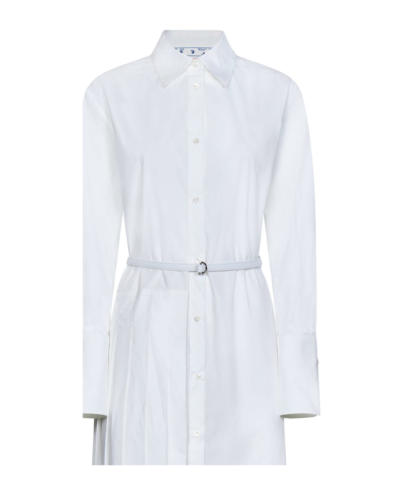 Off-White Mini Dress - WHITE WHITE