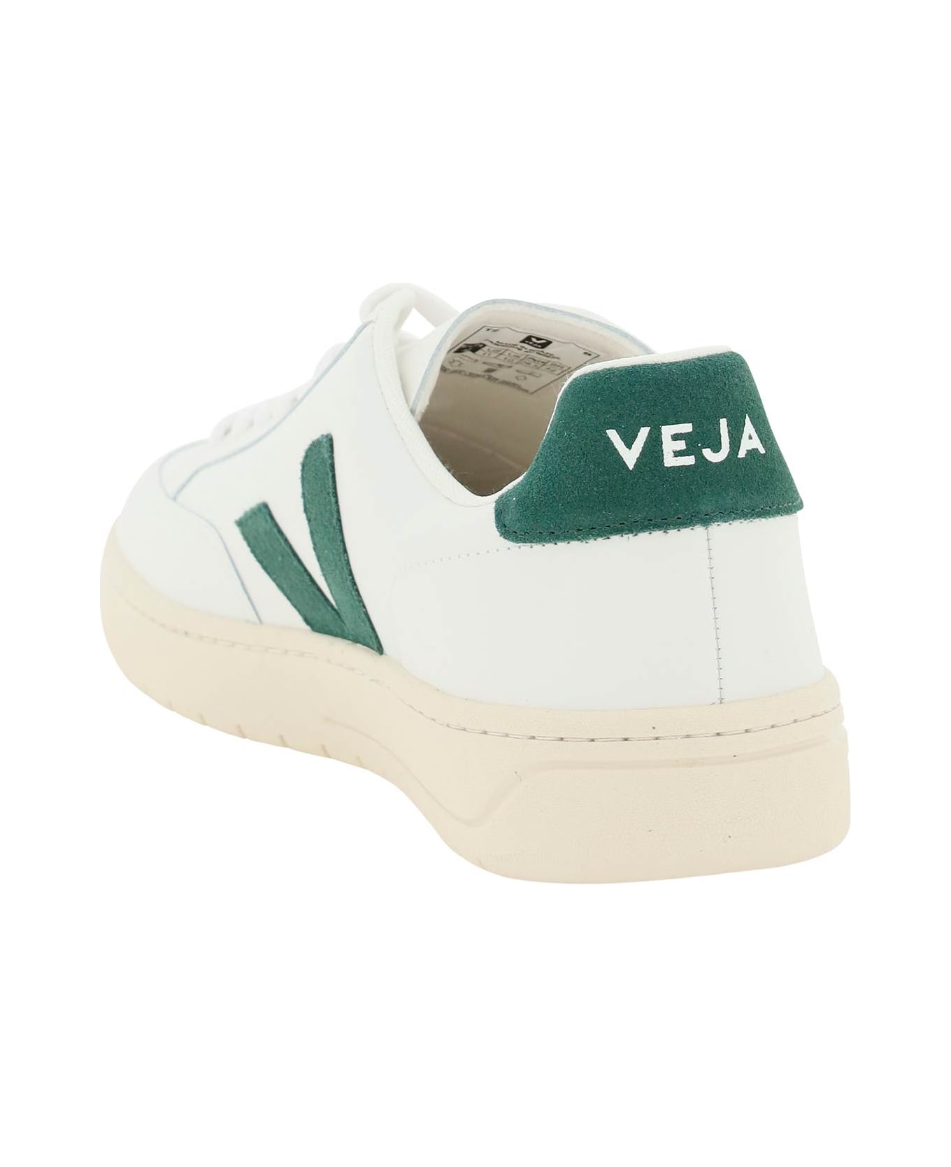 Veja V-12 Leather Sneakers - EXTRA WHITE CYPRUS (White)