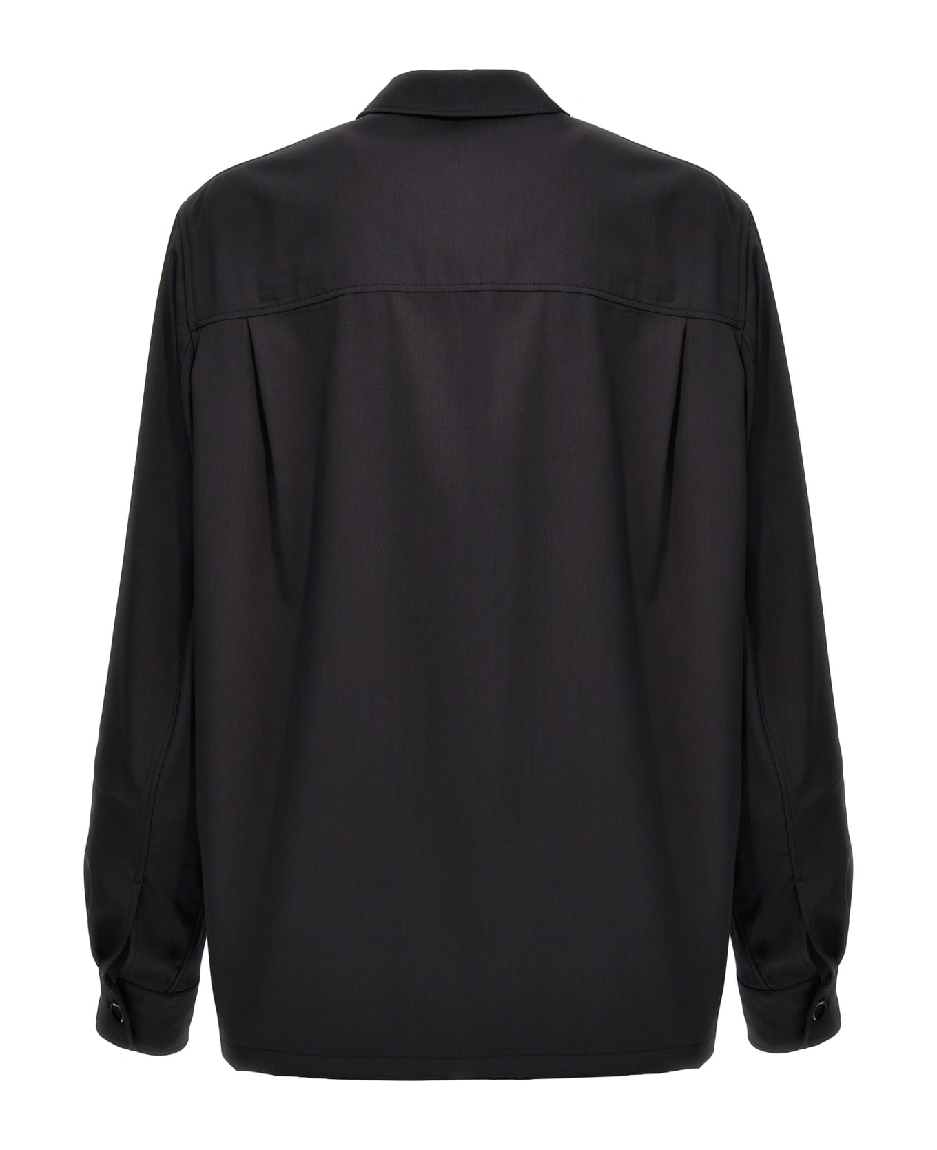 Lemaire Overshirt 'soft Military' - BLACK シャツ