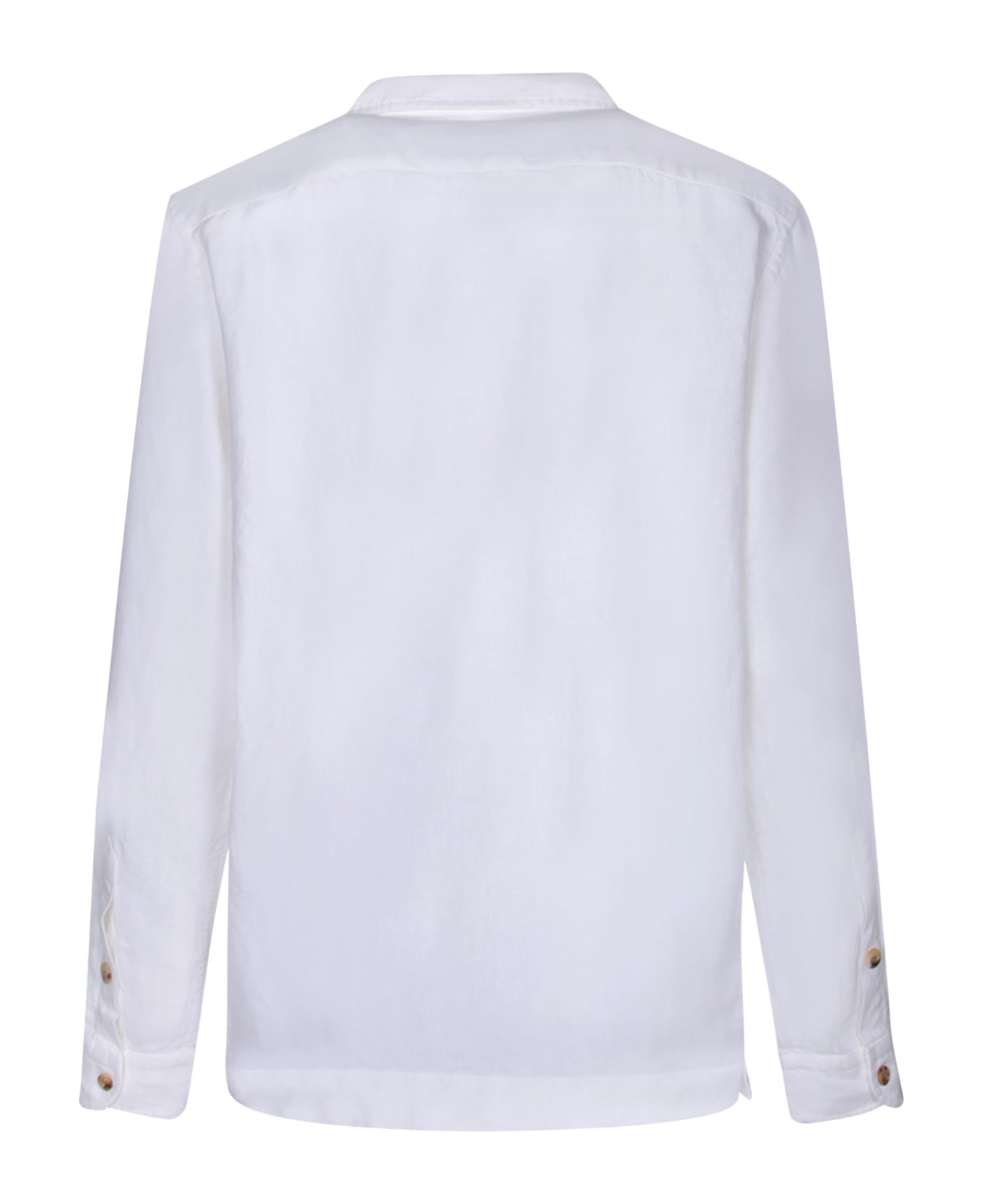 Boglioli White Pockets Overshirt - White