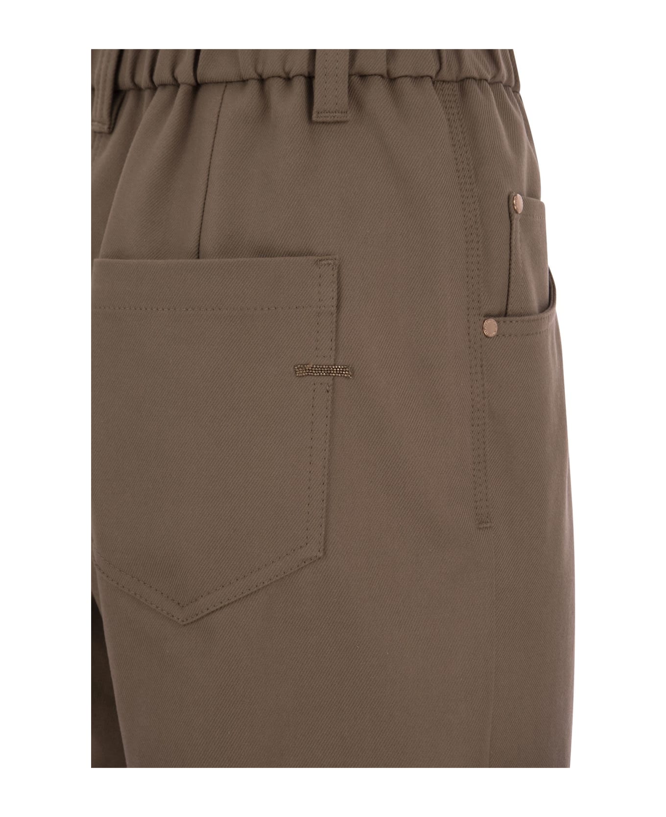 パンツ Brunello Cucinelli Cover Baggy Trousers With Shiny Bartack Brunello Cucinelli Baggy Trousers In Stretch Cotton Cover-up