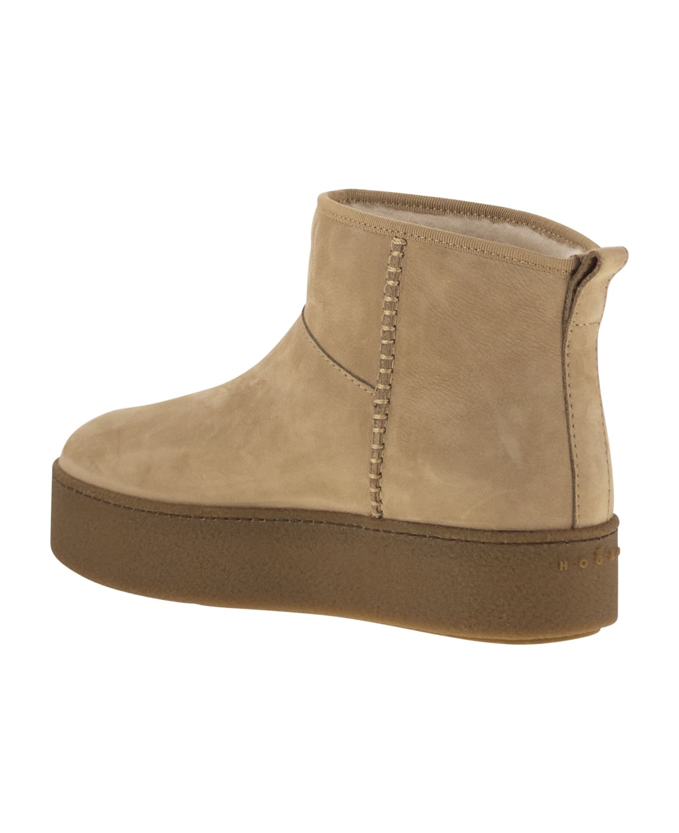 Hogan H681 - Nubuck Ankle Boots - NEUTRALS