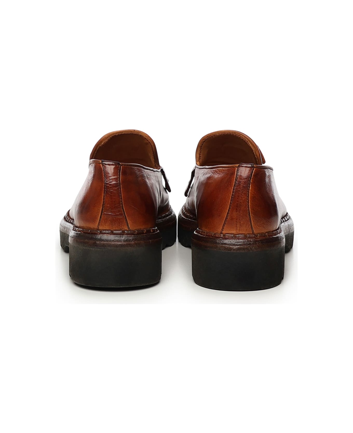 Eleventy Leather Loafers - Brown