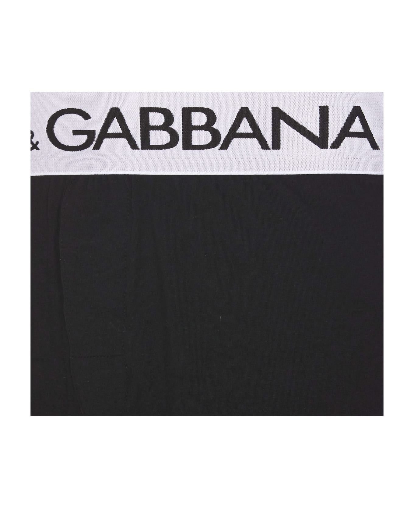 Dolce & Gabbana Logo Long Boxer - Black