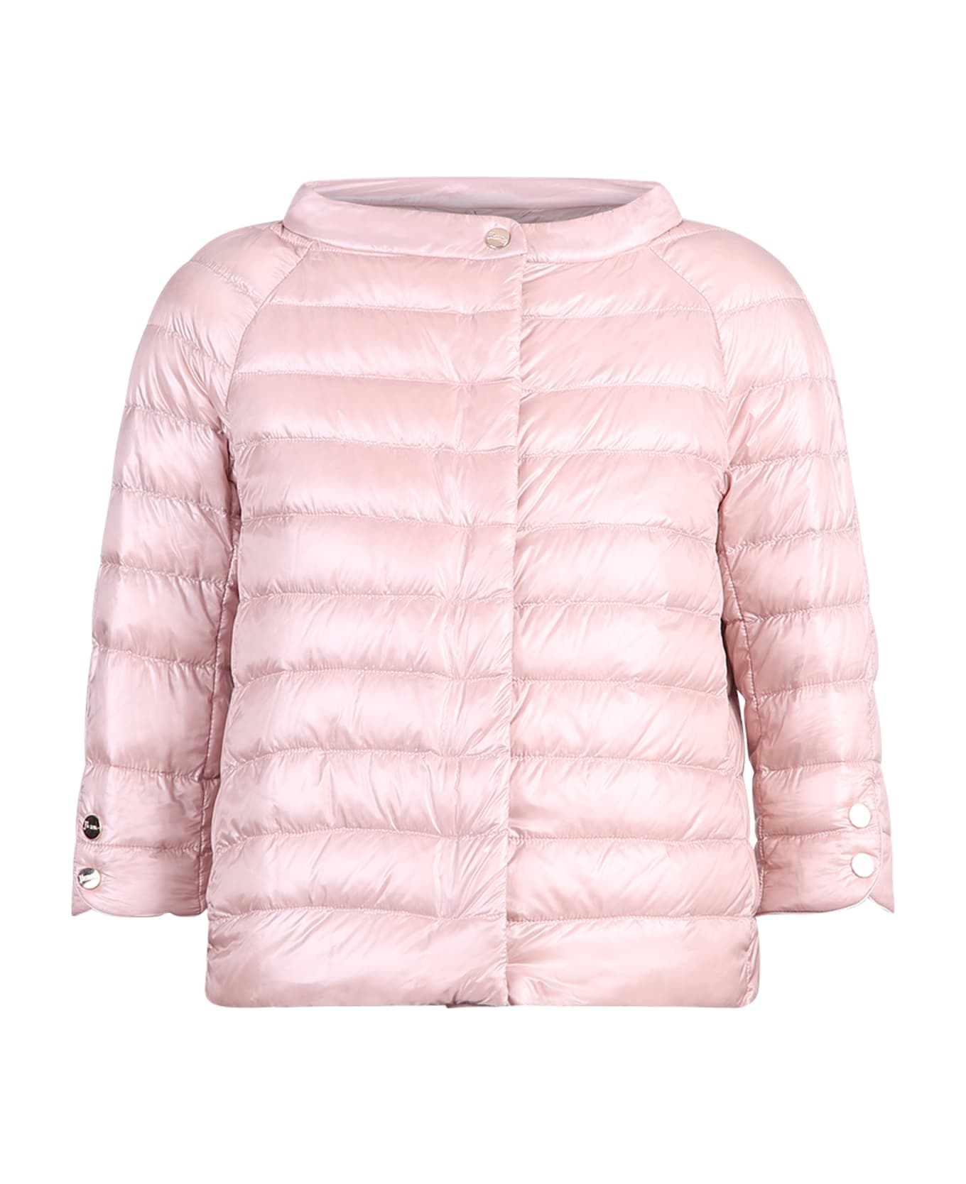 Herno Cropped Sleeve Down Jacket - Pink ダウンジャケット