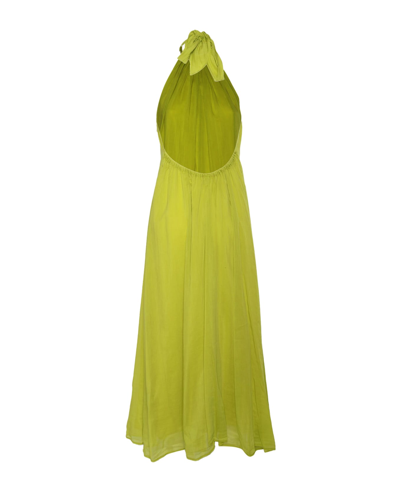 Forte_Forte Long Soft Summer Yellow Dress - YELLOW ニットウェア
