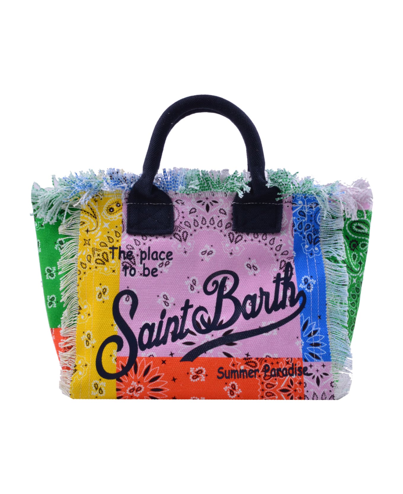 MC2 Saint Barth Multicolored Cotton Bag - Multicolor