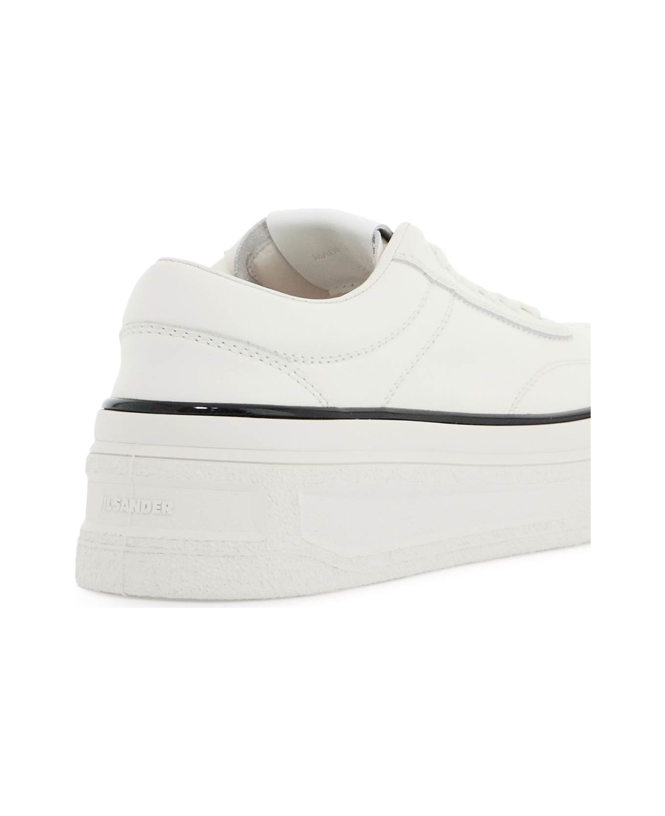 Jil Sander Leather Sneakers For Everyday - WHITE (White)