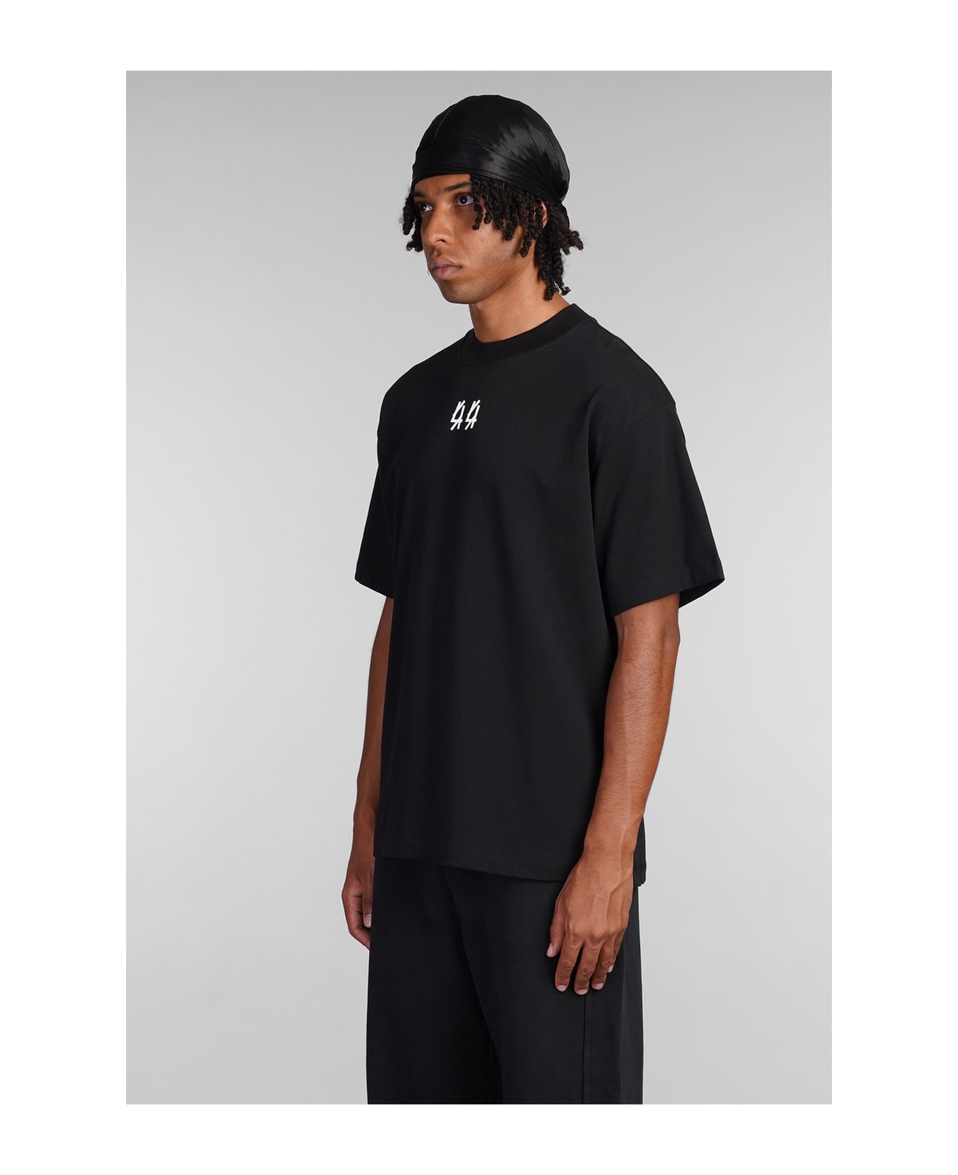 44 Label Group T-shirt In Black Cotton - black