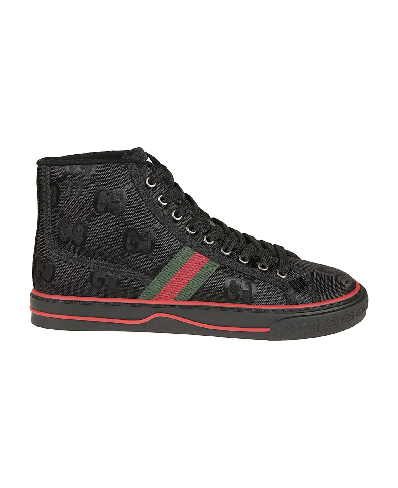 Gucci Hi-top Logo Motif Sneakers | italist