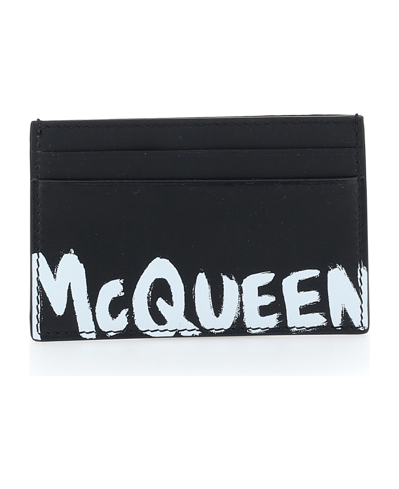 Alexander McQueen Card Holder - Black/white