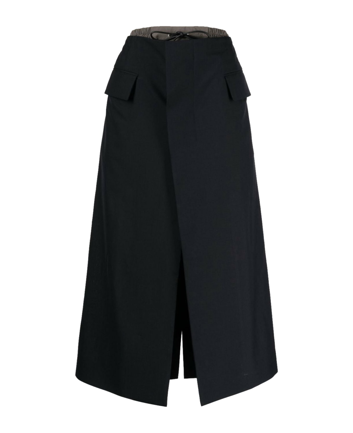 Sacai Suiting Mix Skirt - Navy スカート