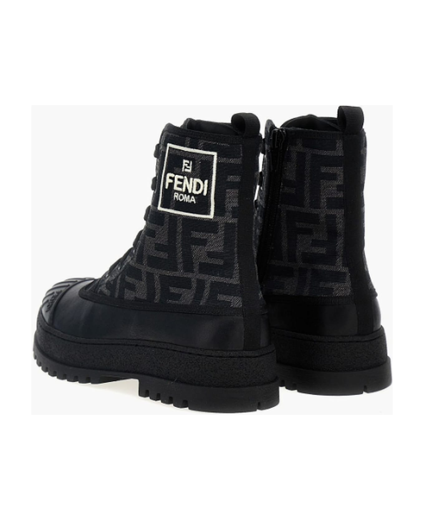 Fendi Kids Boots Black - Black