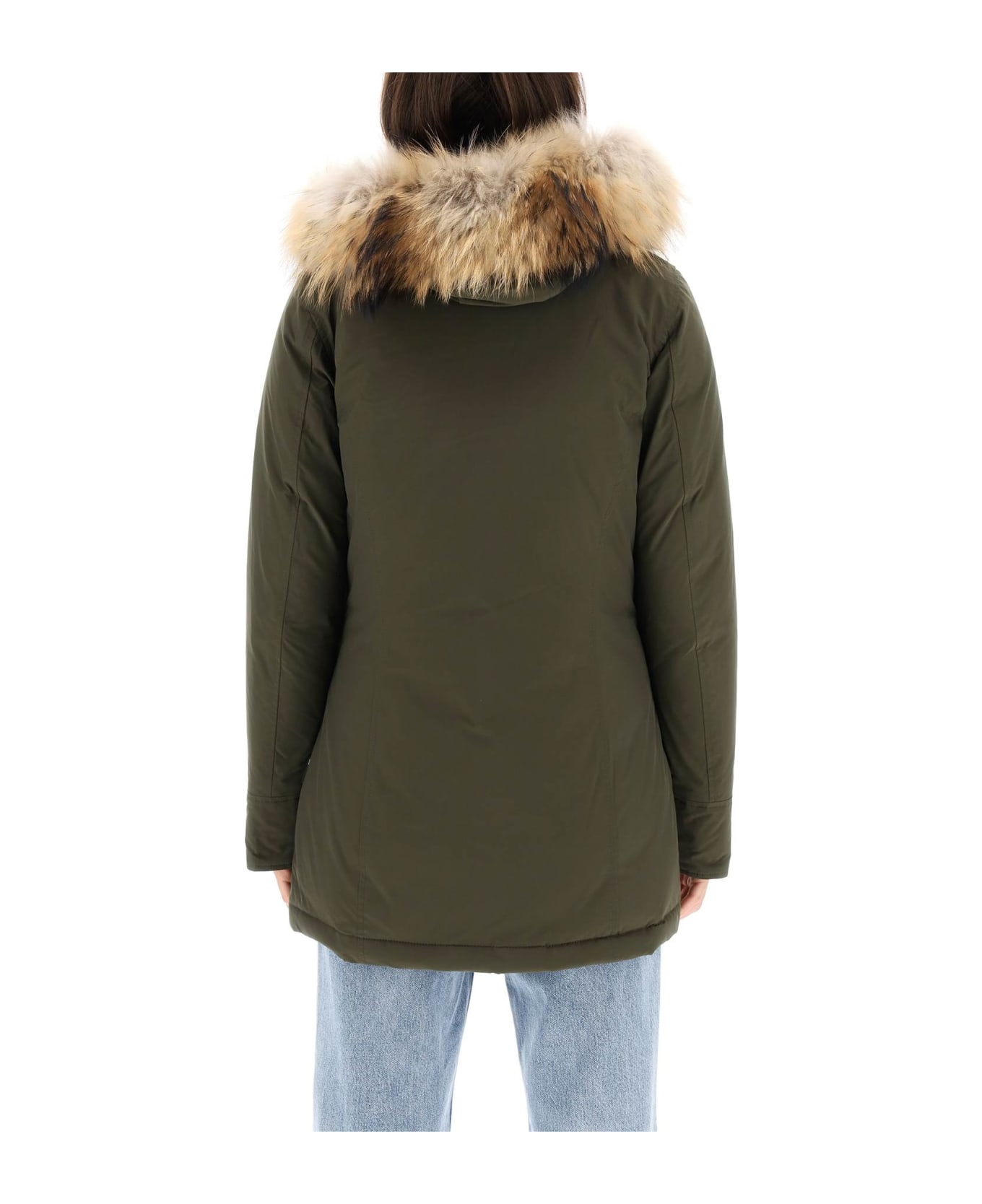 Woolrich Luxury Artic Parka With Removable Fur - DARK GREEN (Green) コート