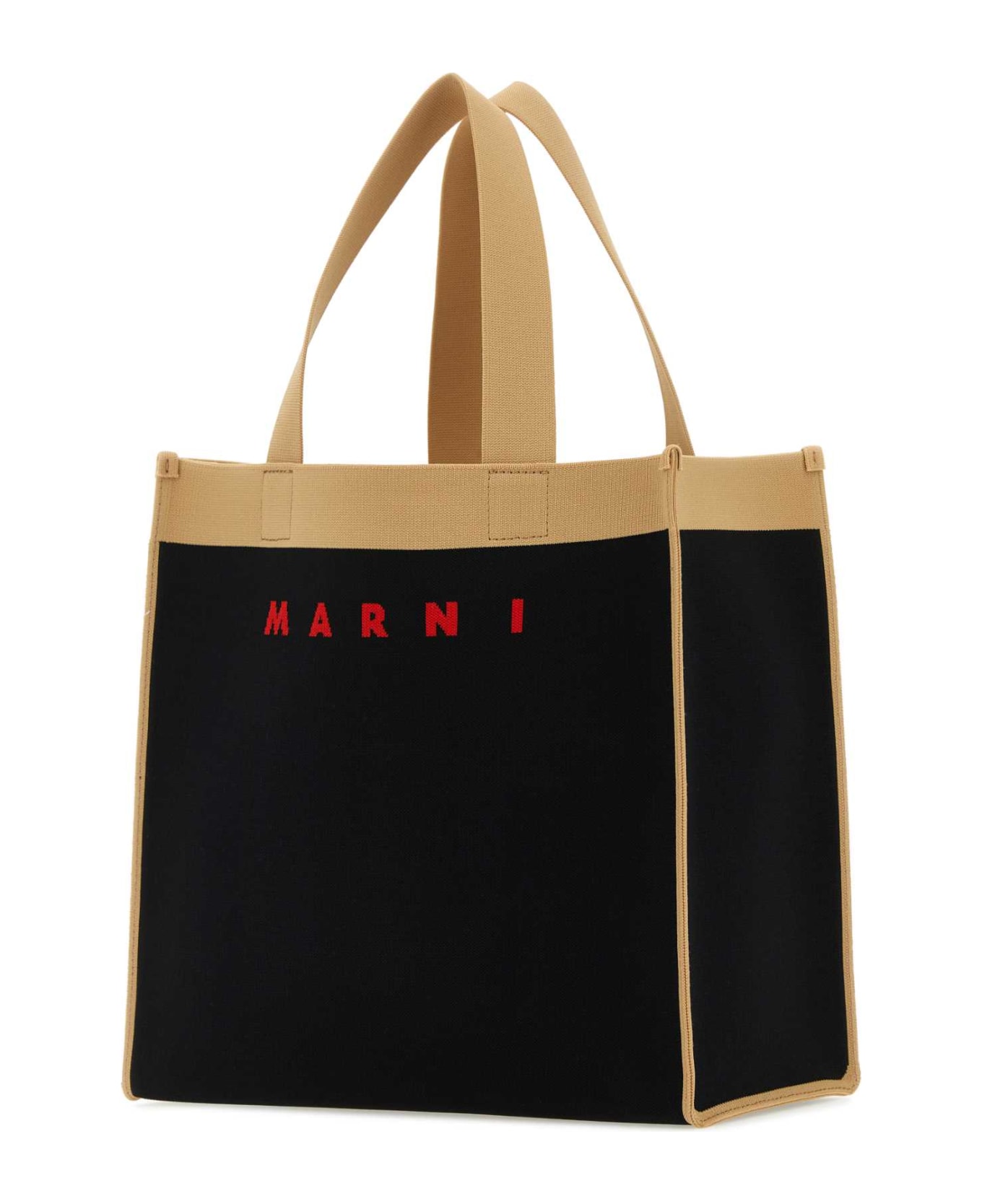 Marni Two-tone Jacquard Shopping Bag - ZO421