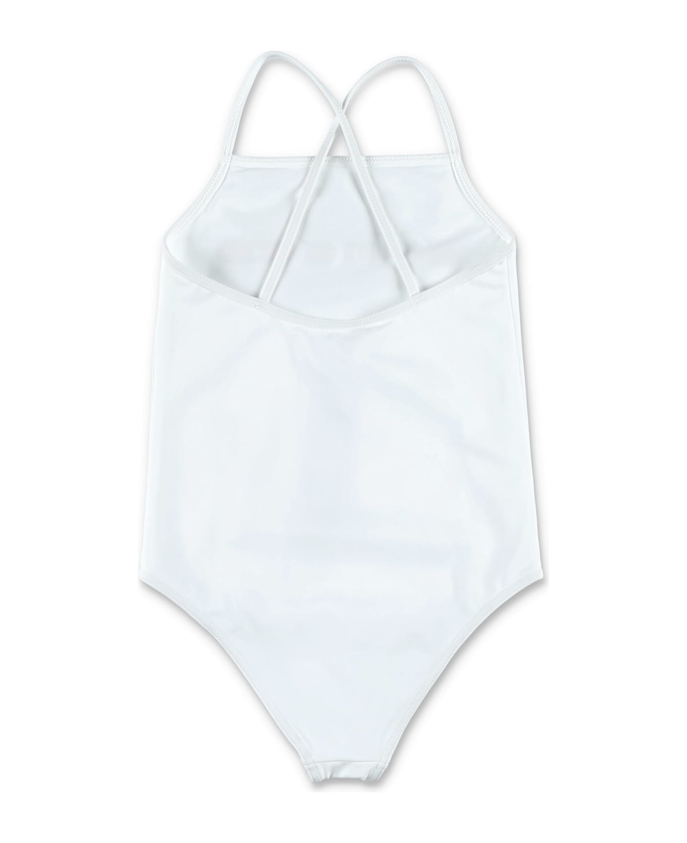 Gucci Kid - Printed Lycra Swimsuit - WHITE