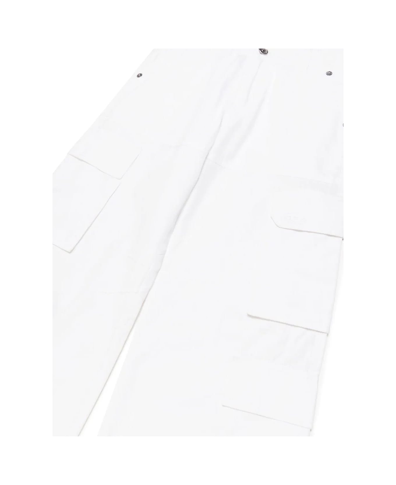 Diesel Pantaloni Cargo - White