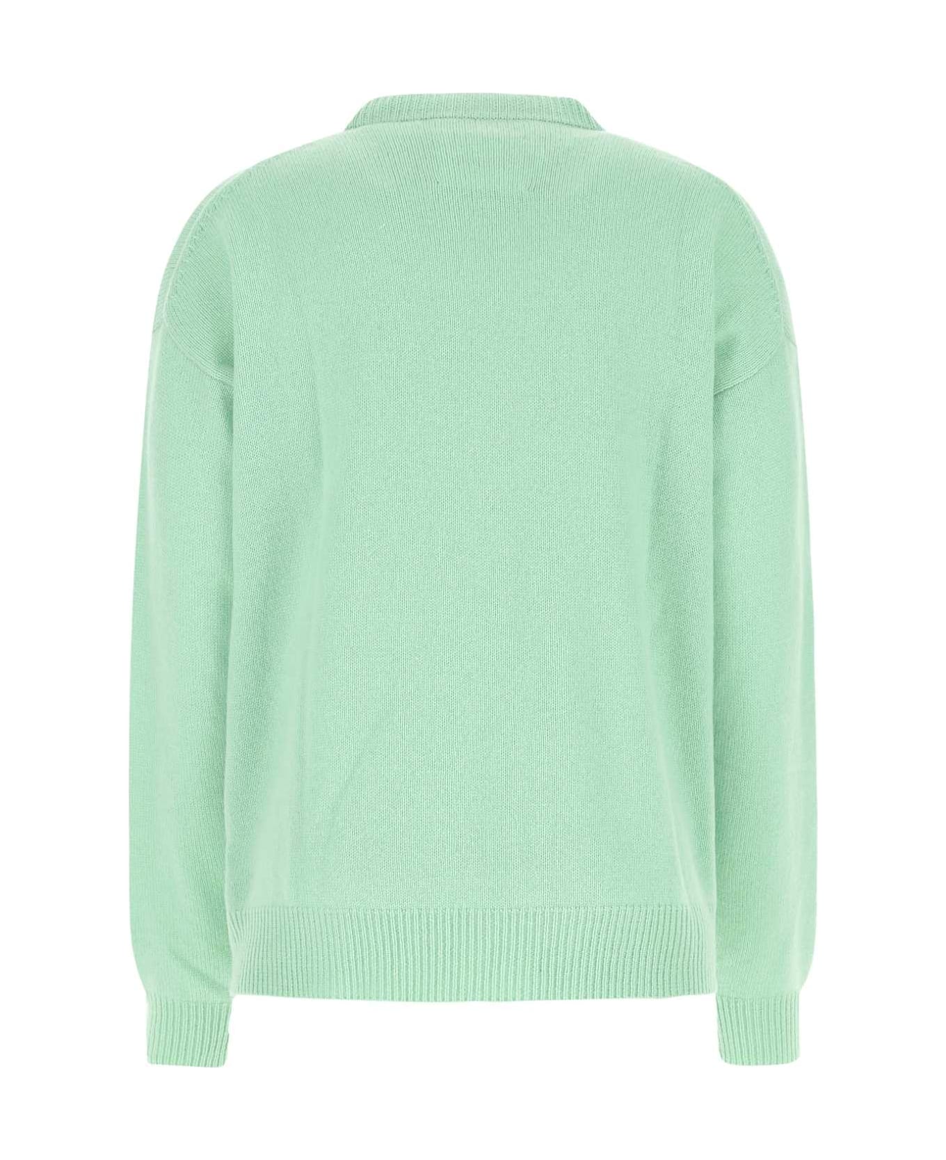 Jil Sander Mint Green Cashmere Oversize Sweater - 335