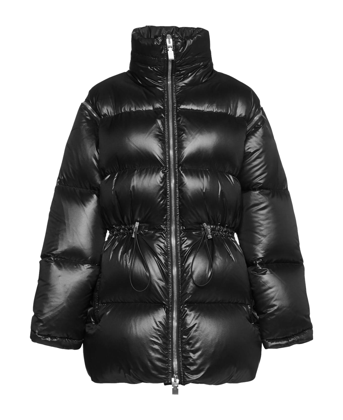 Givenchy Hooded Quilted Coat - Black コート