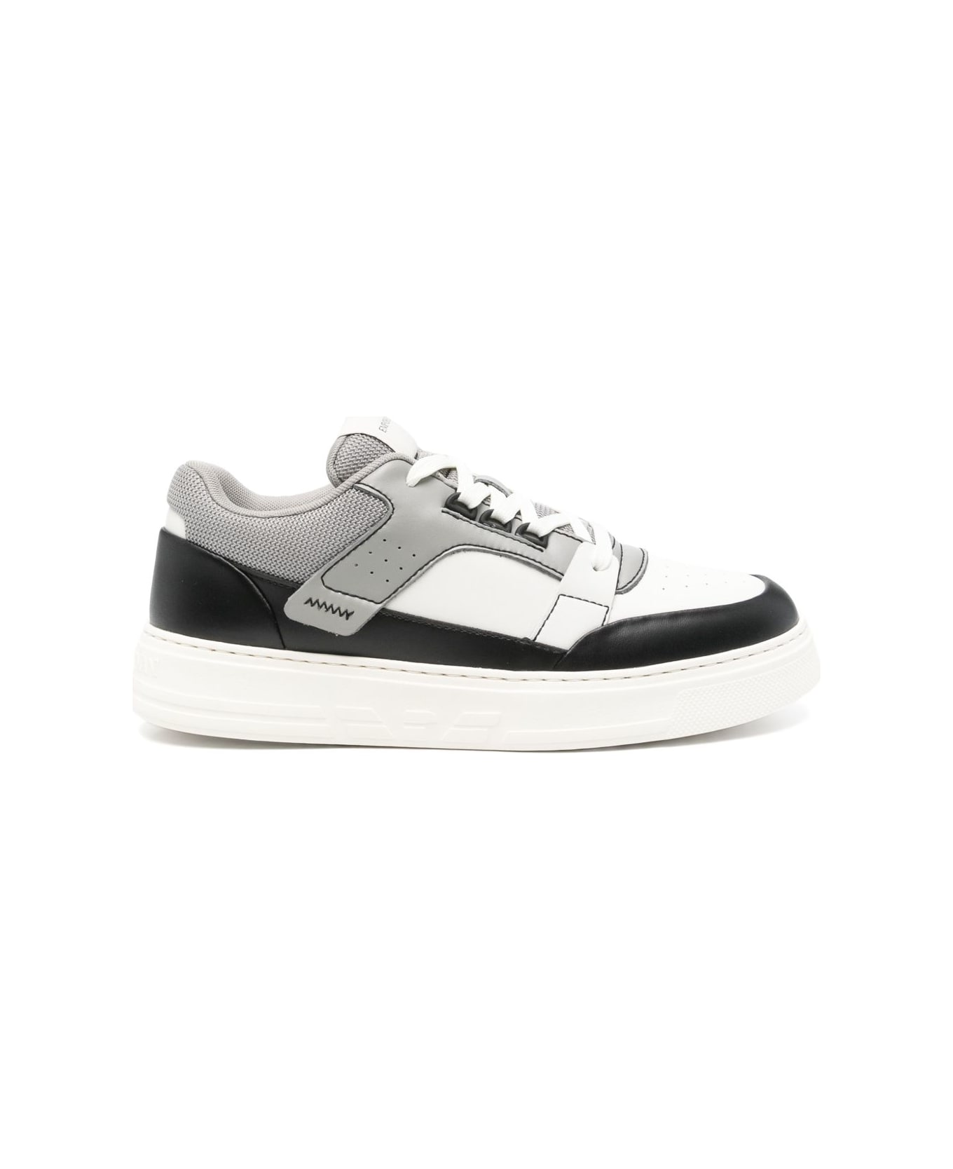 Emporio Armani Leather Sneakers - Grey
