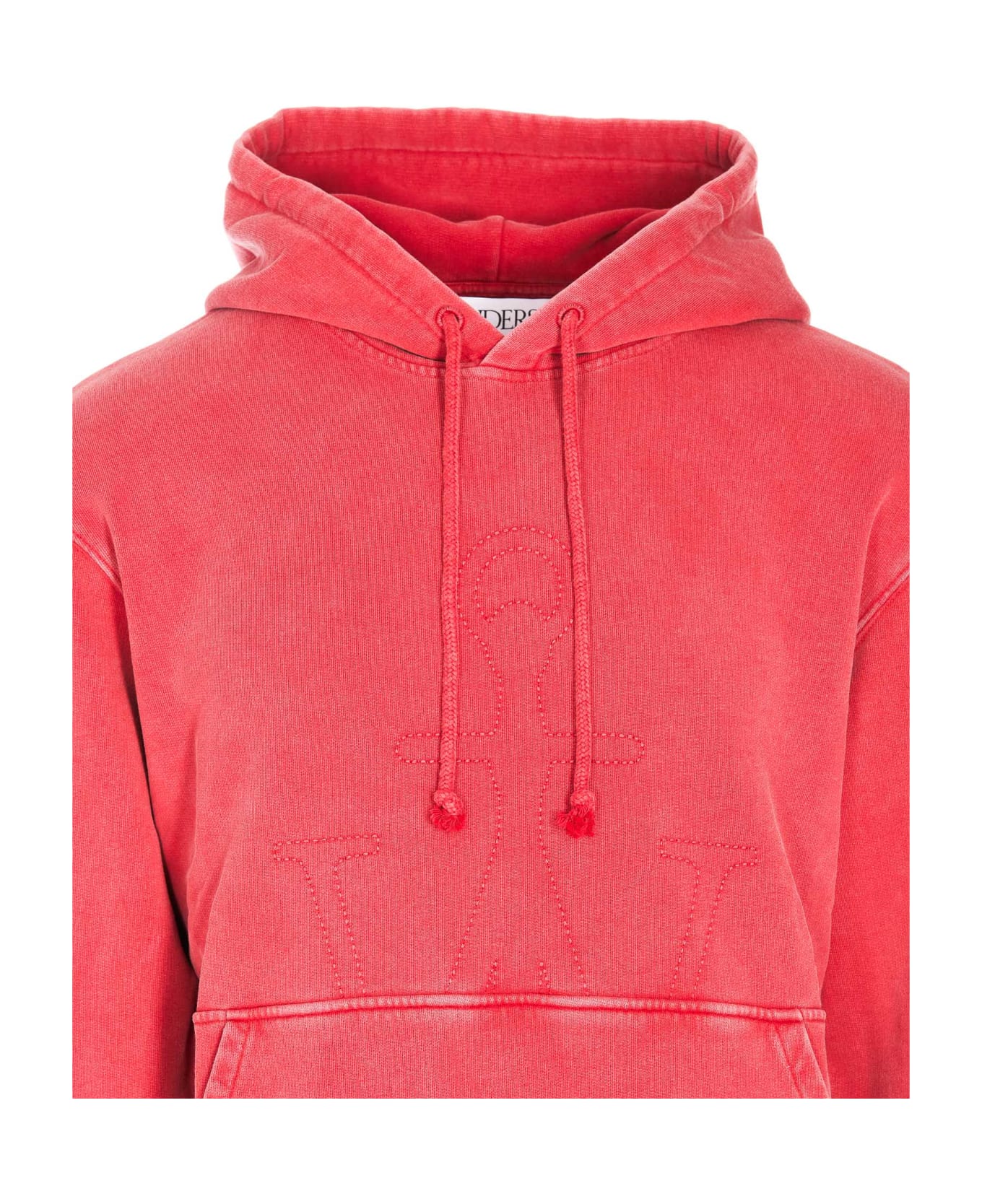 J.W. Anderson Jwa Embroidered Hoodie - RED