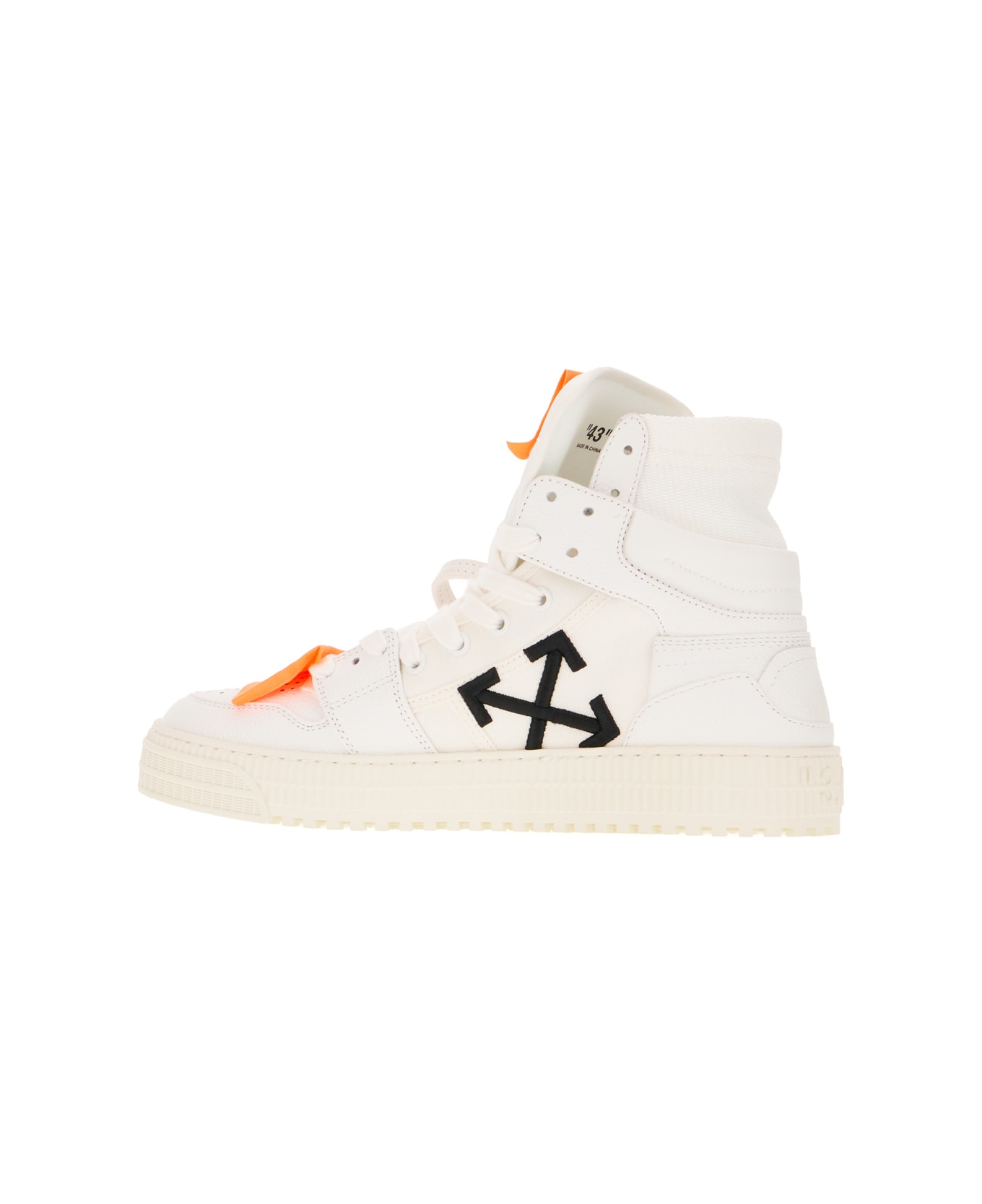 Off-White White Leather And Fabric 3.0 Off Court Sneakers - WHITE