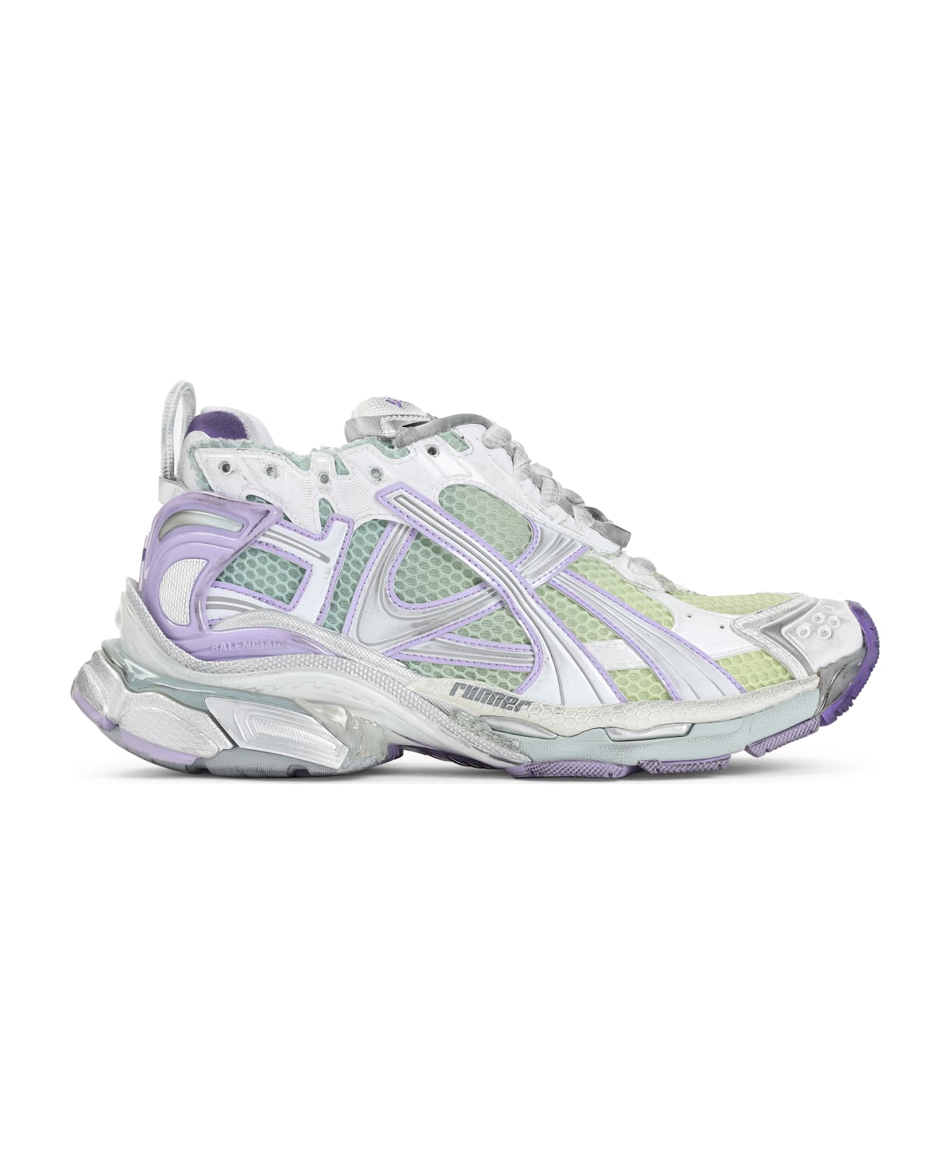 Balenciaga Runner Sneakers - White Gry Purple