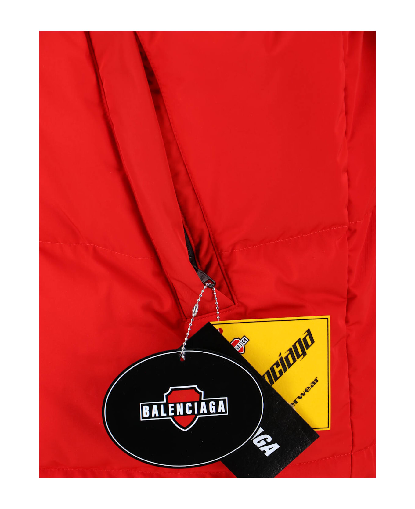 Balenciaga Logo Reversible Down Jacket - Black  