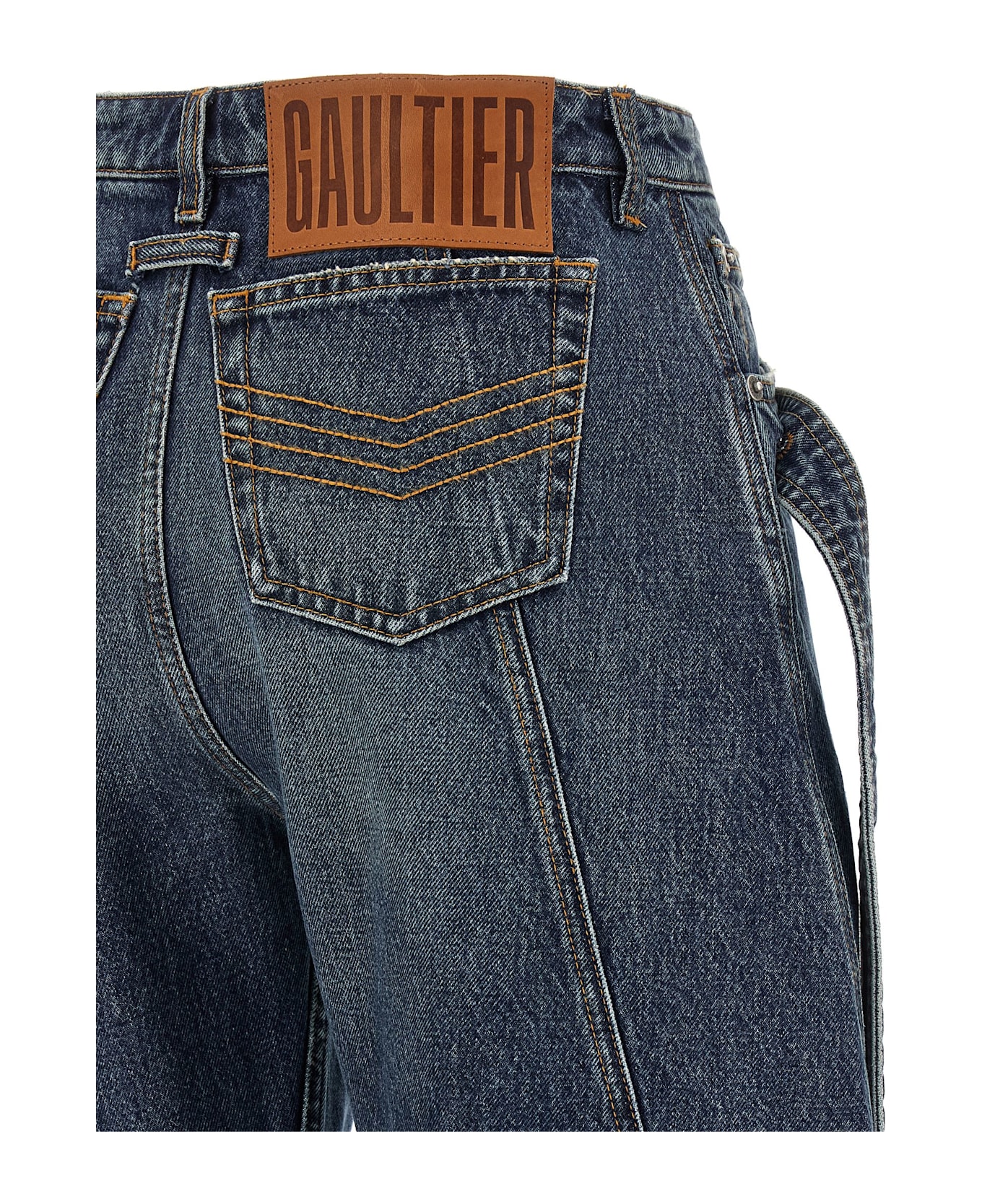 Jean Paul Gaultier 
the Blue Denim Strap
 Jeans - Light Blue