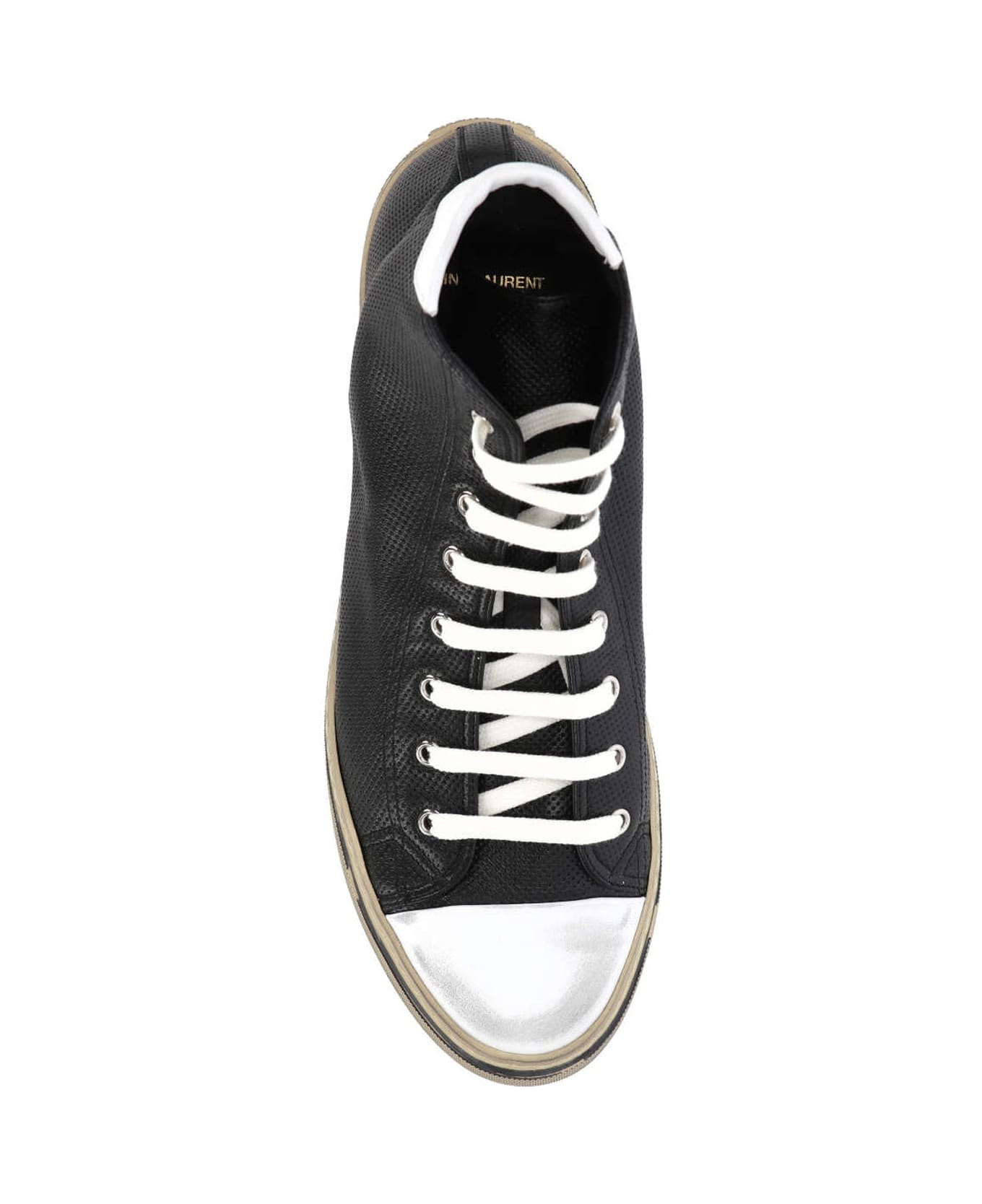 Saint Laurent Malibu Leather Sneakers - Black