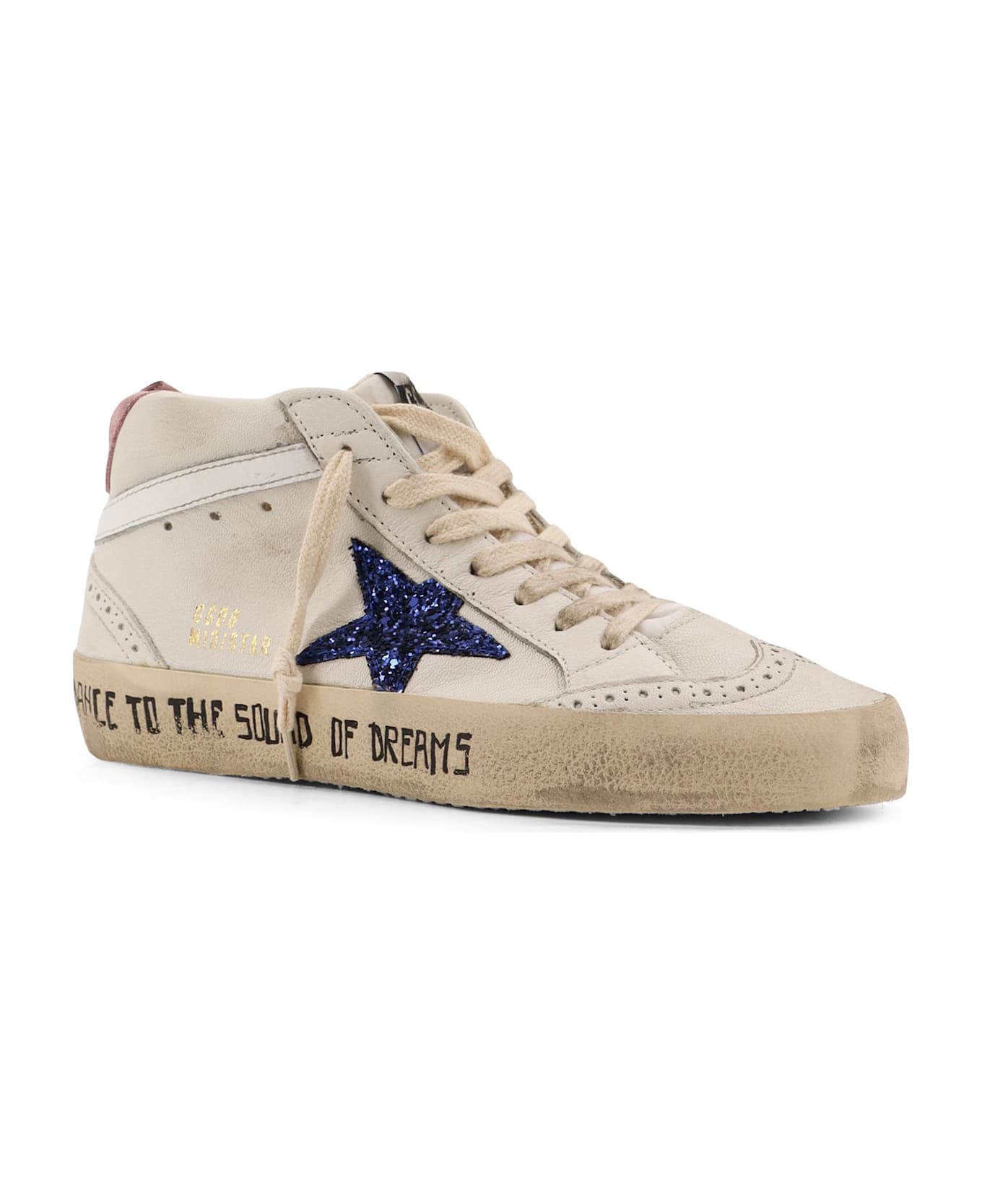 Golden Goose Leather Sneakers - Whiteblue pink