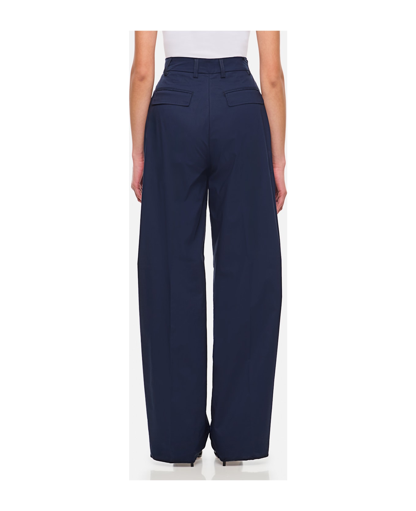 TheLatest Axel Popeline Trousers - Blue