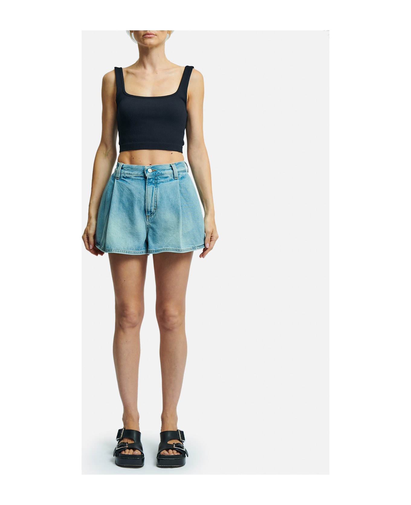 Haikure Ashley Denim Shorts - Clear Blue