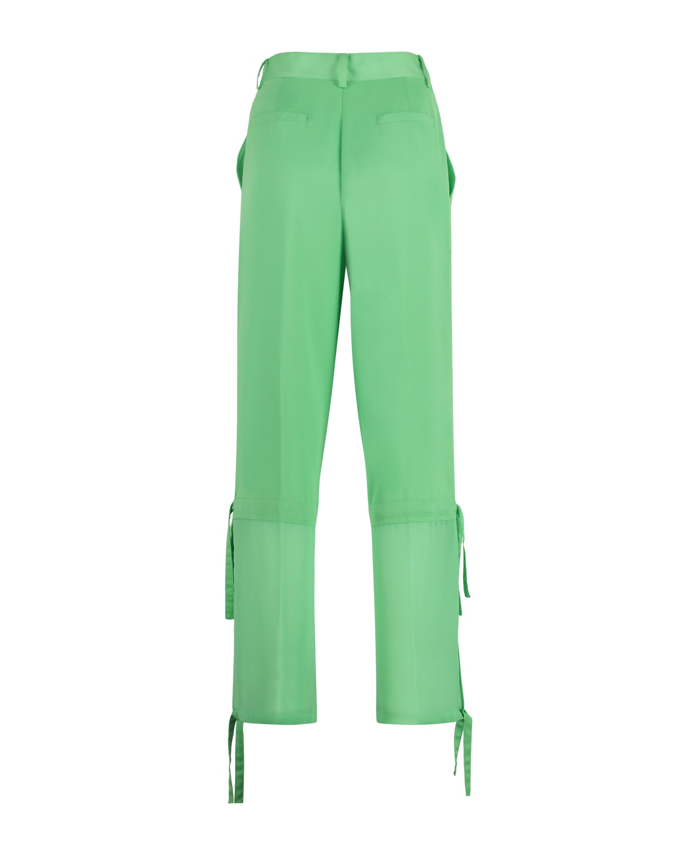 Pinko Priapo Satin Trousers - Green