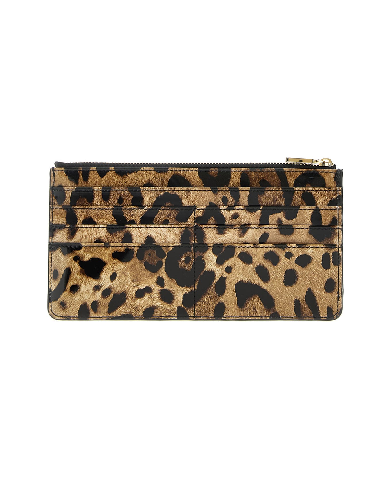 Dolce & Gabbana Leather Card Holder - Animalier