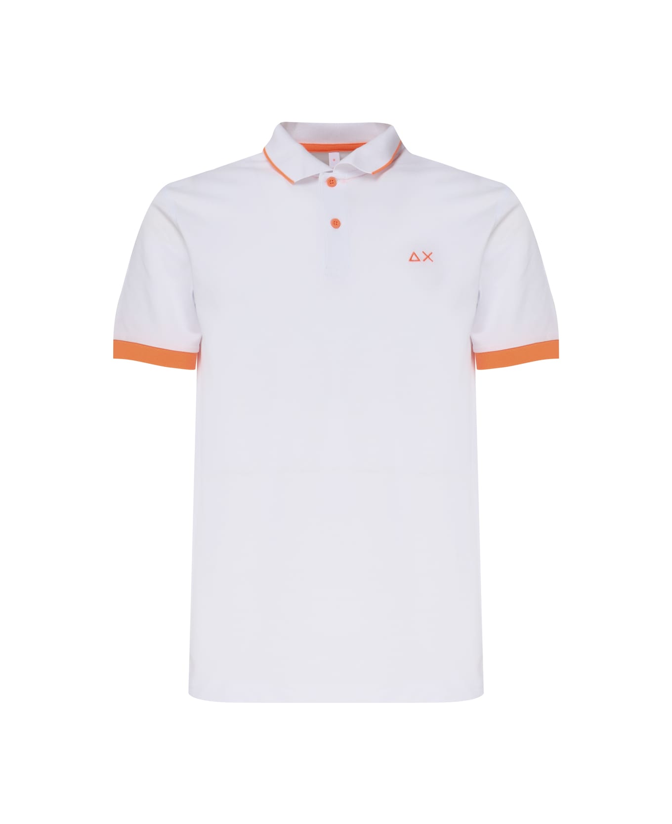 Sun 68 Polo T-shirt In Cotton - White