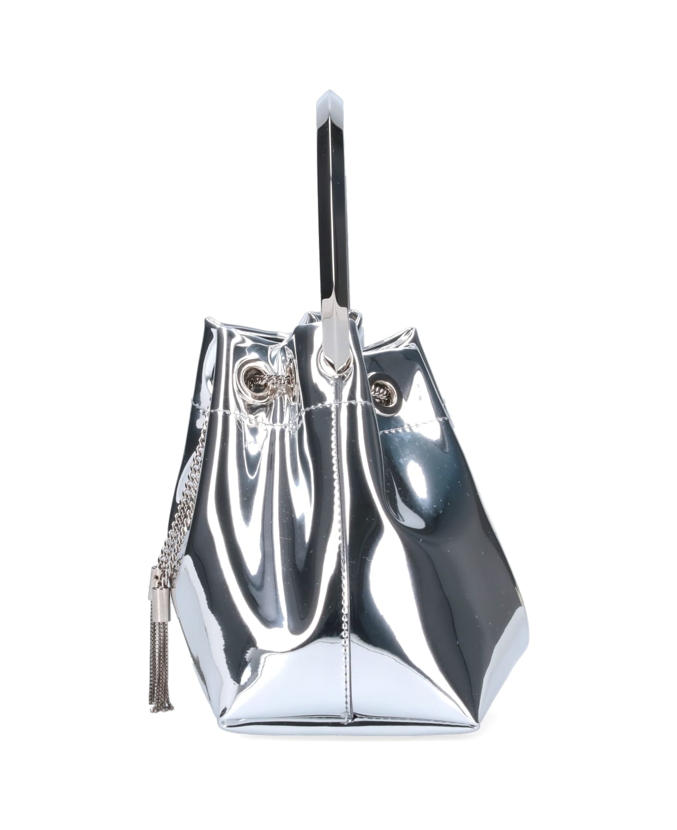 Jimmy Choo "bon Bon" Mini Bucket Bag - Silver